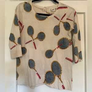 Anthropologie Fidel Flower Tennis Sweater